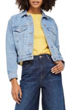 Women's Topshop Matilda Western Jacket Us (fits Like 0) - Blue
