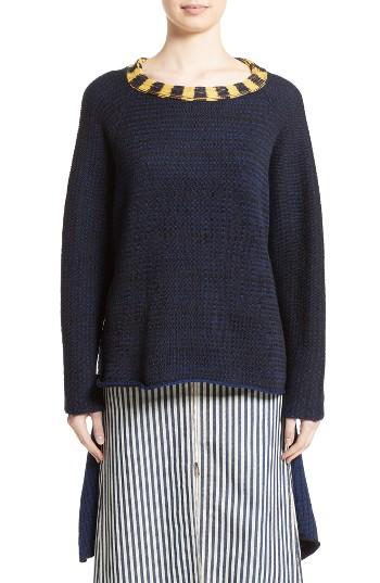 Women's Eckhaus Latta Tie Back Sweater - Blue