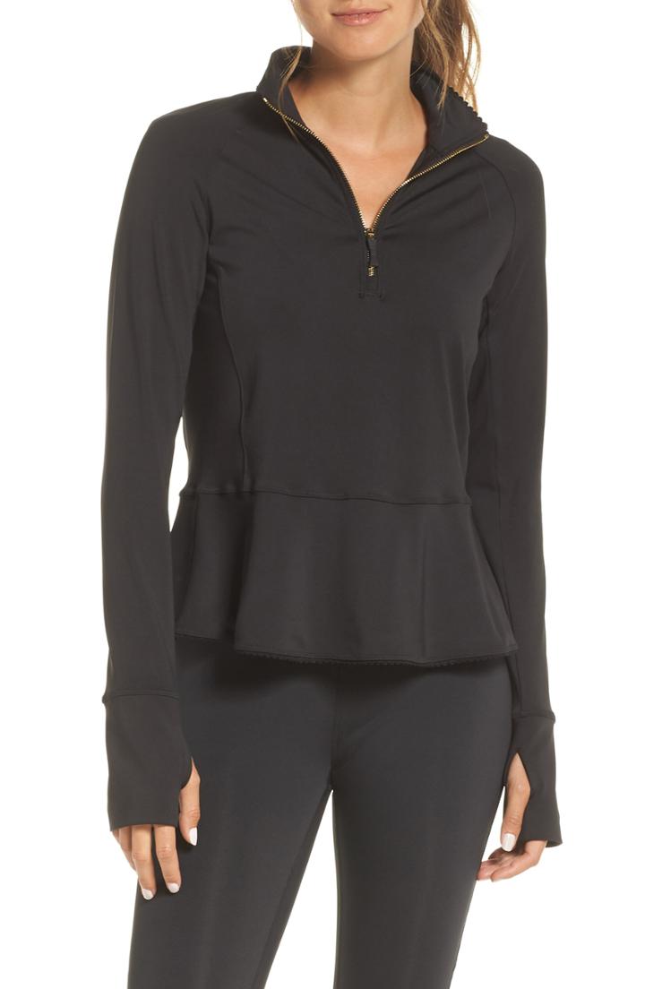 Women's Kate Spade New York Peplum Half-zip Pullover