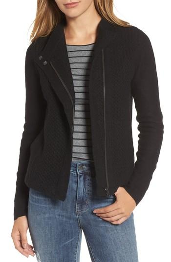 Women's Caslon Knit Sweater Coat, Size - Black