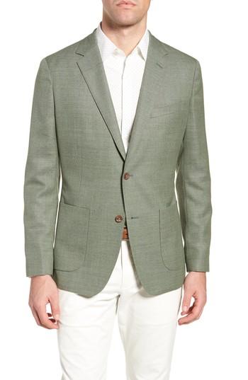 Men's Bonobos Trim Fit Wool Blazer S - Green