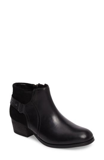 Women's Clarks Maypearl Lilac Bootie M - Black