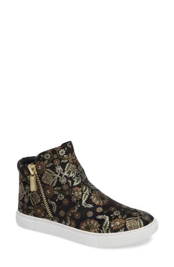 Women's Kenneth Cole New York 'kiera' Zip High Top Sneaker M - Beige