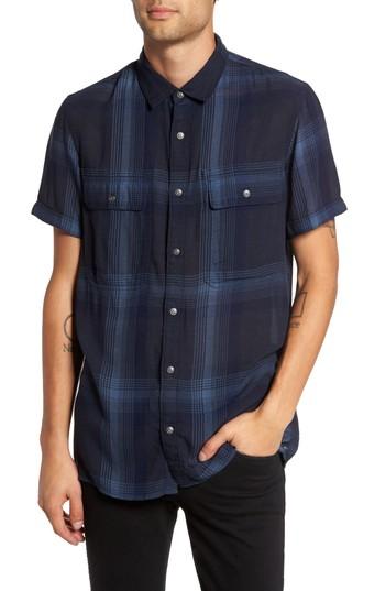 Men's Treasure & Bond Drapey Sport Shirt - Blue