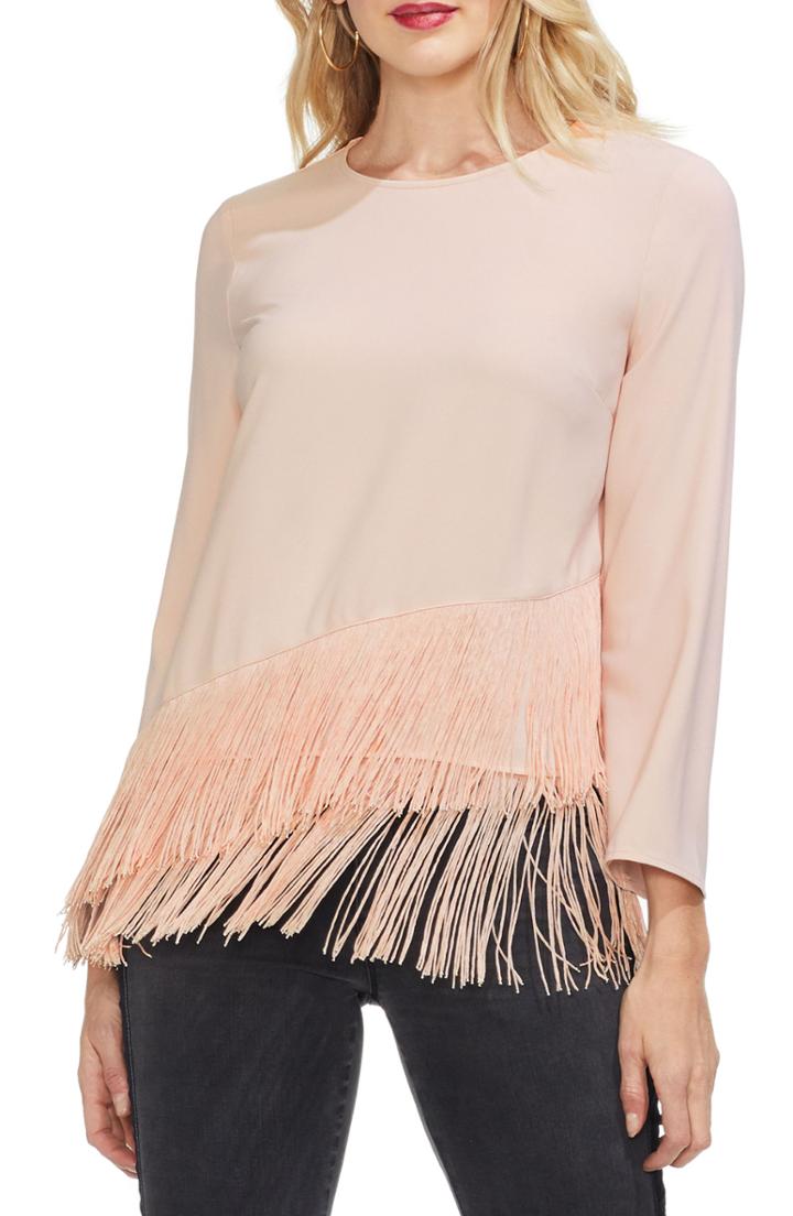 Women's Vince Camuto Tiered Fringe Top - Pink