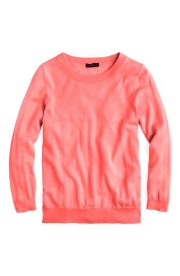 Women's J.crew Tippi Merino Wool Sweater - Coral