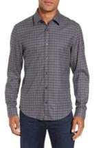 Men's Boss Lance Slim Fit Flannel Sport Shirt - Grey
