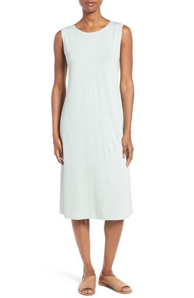 Women's Eileen Fisher Jersey Midi Dress - Blue