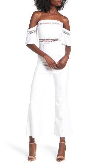 Women's Stone Cold Fox Morrisey Off The Shoulder Jumpsuit - White