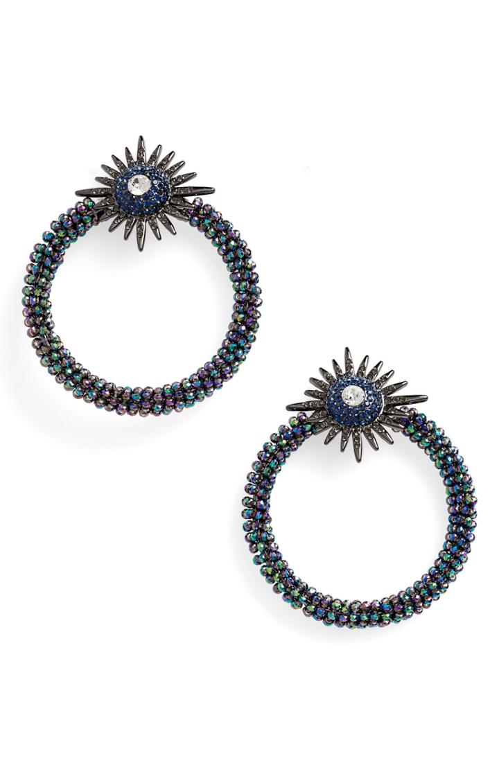 Women's Stella + Ruby Starburst Hoop Earrings