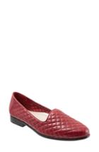 Women's Trotters Liz Woven Loafer Flat M - Red