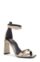 Women's Via Spiga Faxon Ankle Strap Sandal .5 M - Metallic