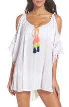 Women's Surf Gypsy Cold Shoulder Cover-up Tunic - White