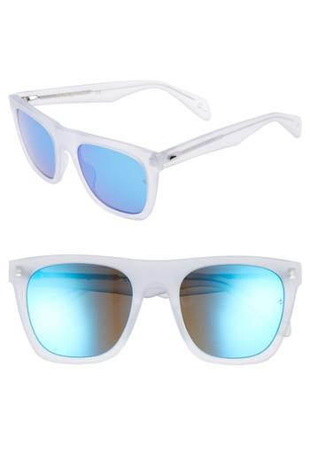 Men's Rag & Bone 54mm Polarized Sunglasses - Matte Crystal