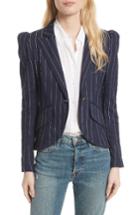 Women's Smythe Stripe Puff Sleeve Blazer - Blue