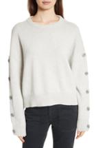 Women's Nili Lotan Martina Wool & Cashmere Sweater - Grey