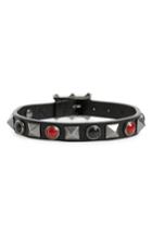 Men's Valentino Rock Stud Leather Bracelet
