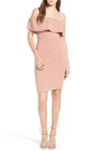 Women's June & Hudson Off The Shoulder Body-con Dress - Pink