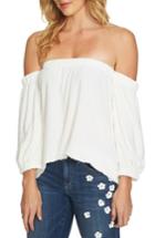 Women's Cece Off The Shoulder Clipped Knit Top - Ivory