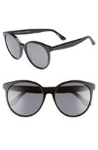 Women's Diff Cosmo 56mm Polarized Round Sunglasses - Black/ Grey