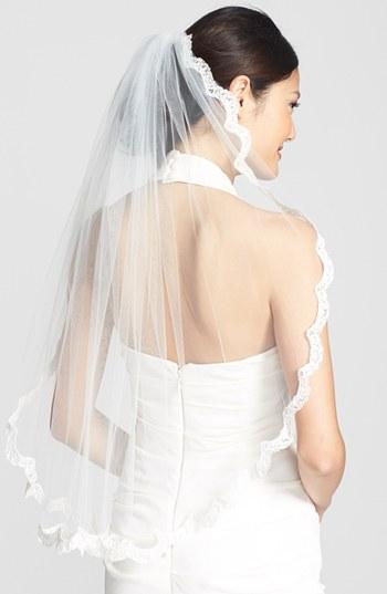 Wedding Belles New York 'lola' Lace Border Veil