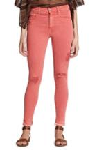 Women's Sanctuary Chili Wash Robbie High Waist Ankle Jean - Coral