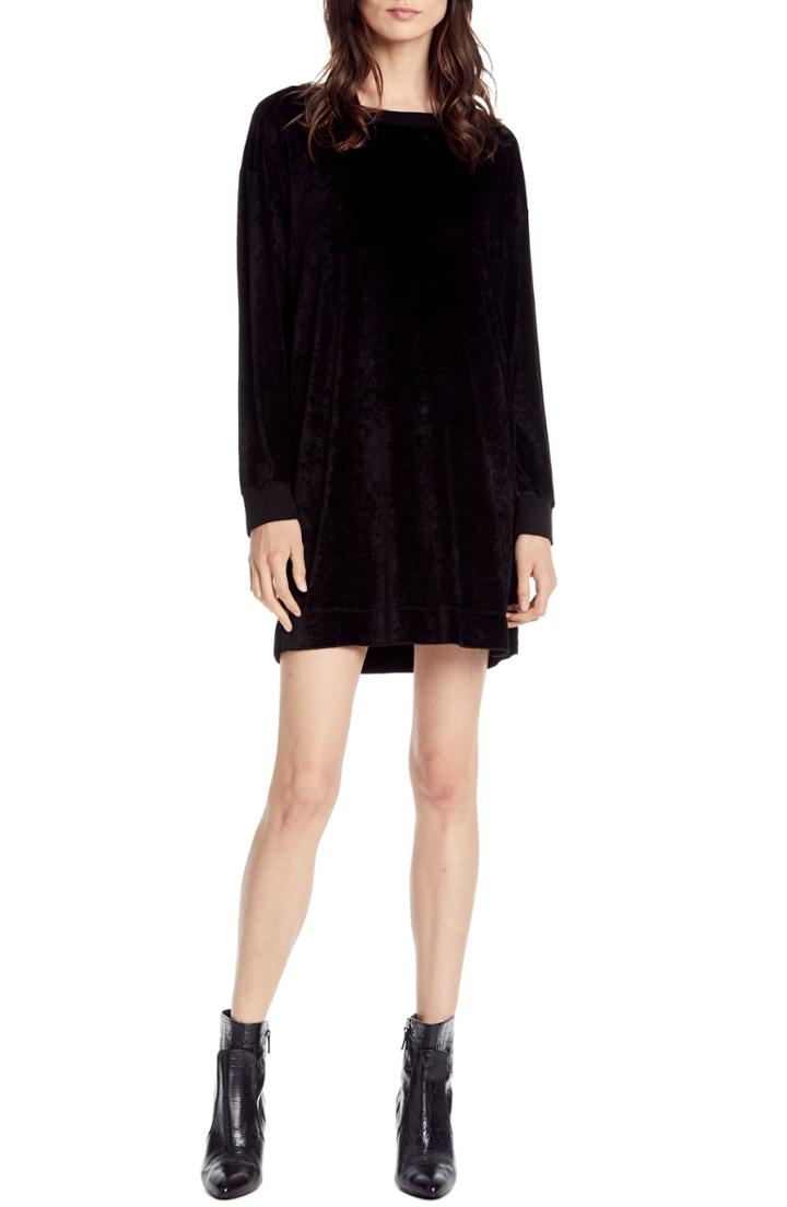 Women's Michael Stars Velvet Sweatshirt Dress