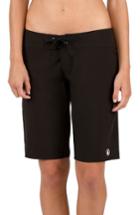 Women's Volcom Simply Solid 11-inch Board Shorts - Black