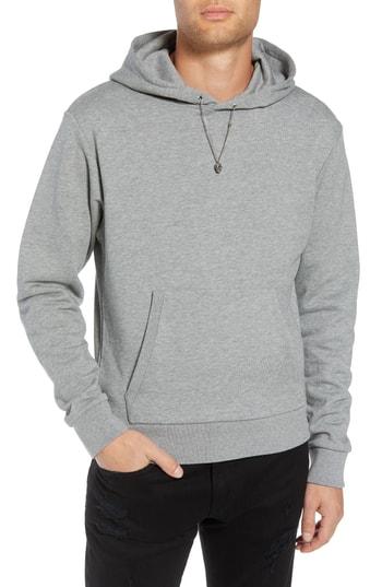 Men's The Kooples Skullhead Fit Hoodie, Size Small - Grey