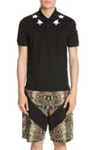 Men's Givenchy Star 74 Polo - Black