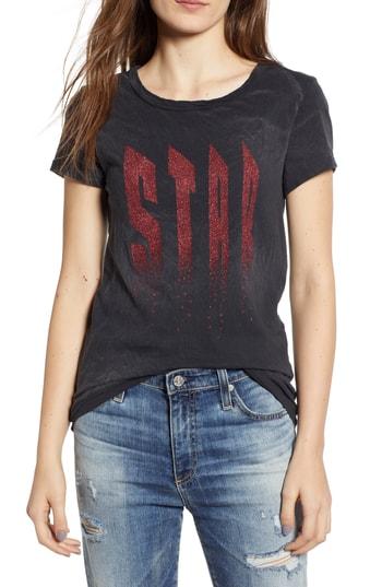 Women's Pam & Gela Crewneck T-shirt, Size - Black