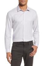 Men's John Varvatos Star Usa Slim Fit Solid Dress Shirt R - Purple