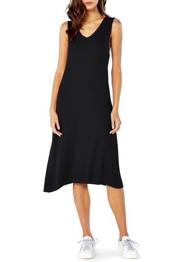 Women's Michael Stars Ribbed Tank Dress - Black