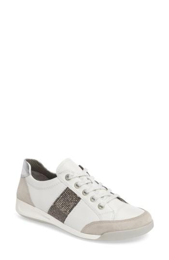 Women's Ara Rickie Sneaker .5 M - White