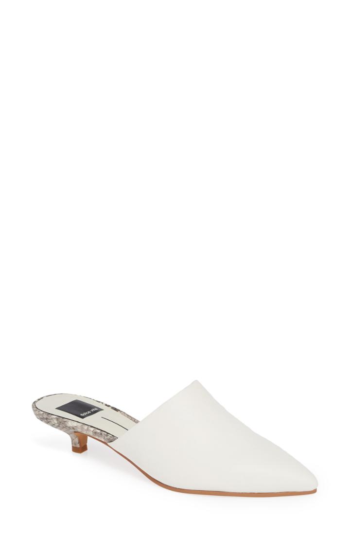 Women's Dolce Vita Obie Pointy Toe Mule .5 M - Ivory