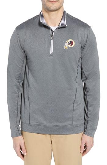 Men's Cutter & Buck Endurance Washington Redskins Fit Pullover, Size Small - Black
