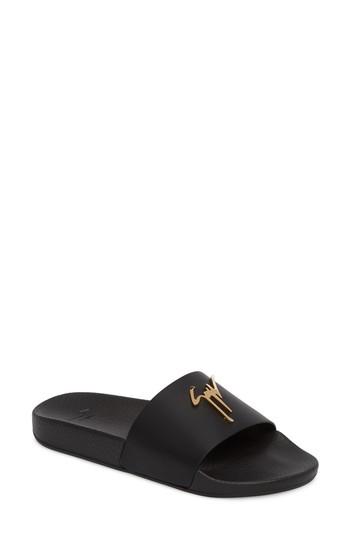 Women's Giuseppe Zanotti Laburela Slide Sandal M - Black