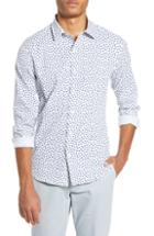 Men's Bonobos Slim Fit Floral Tech Sport Shirt, Size R - Blue