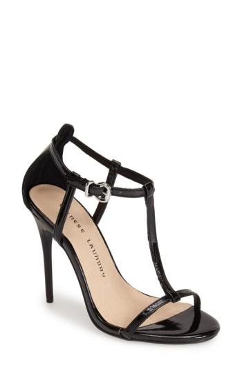 Women's Chinese Laundry 'leo' Patent T-strap Sandal M - Black