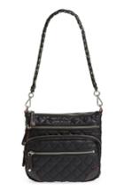 Mz Wallace Crosby Downtown Quilted Nylon Crossbody - Black