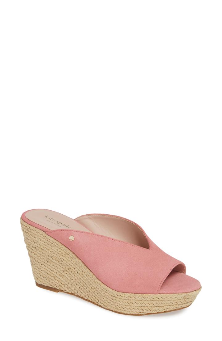 Women's Kate Spade New York Thea Wedge Espadrille Mule M - Pink