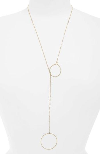 Women's Panacea Double Circle Lariat Necklace