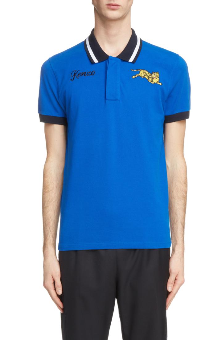 Men's Kenzo Tiger Crest Pique Polo