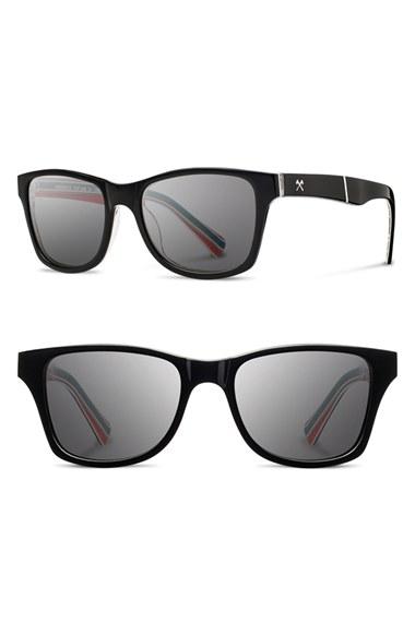 Men's Shwood 'canby - Pendleton' 54mm Polarized Sunglasses - Black/ Turquoise Serape/ Grey