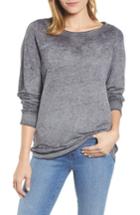 Women's Caslon Burnout Sweatshirt - Grey