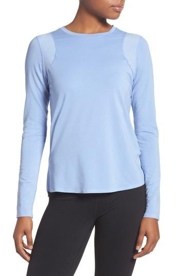 Women's Zella Nuance Run Tee, Size - Blue