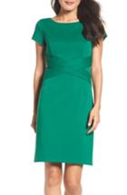 Women's Ellen Tracy Ponte Sheath Dress - Green