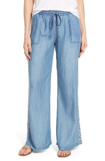 Women's Billy T Drawstring Wide Leg Pants - Blue