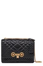 Versace Icon Quilted Leather Shoulder Bag - Black