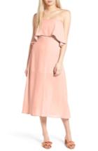 Women's Charles Henry Strapless Popover Midi Dress - Pink